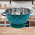 Decopatent Decopatent® Vergiet - Ø25 cm - Rvs Metalen Zeef - 2 Handvaten - Groente & fruit wassen / afspoelen - Pasta afgieten - Retro Blauw