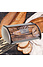 Decopatent Decopatent® Broodtrommel met Rolluik - Brooddoos Metaal met metalen Schuifdeksel - Brood vers bewaren - 35.5 x 23 x 15 Cm - Zilver
