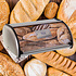 Decopatent Decopatent® Broodtrommel met Rolluik - Brooddoos Metaal met metalen Schuifdeksel - Brood vers bewaren - 35.5 x 23 x 15 Cm - Zilver