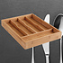 Decopatent Decopatent® Bamboe Bestekbak 5 Vaks - Besteklade Organizer - Bestek Opbergen - Opbergbak - Bestekcassette - Hout - 25x34x4.3 Cm