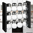 Decopatent Decopatent® Staand Kruidenrekje voor 12 kruidenpotjes - Specerijen rek - Mdf hout - Potjes Glas - 3 laags keuken kruiden organizer