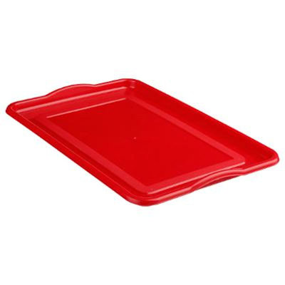 Decopatent Decopatent® Afdruiprek voor afwas - Afdruiprekje met Lekbak - Kunststof Afdruipmat -  Afwassen borden & bestek - 32.5x49x9 - Rood