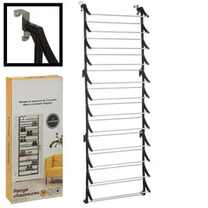 Decopatent Decopatent® Hangend Schoenenrek 12 Laags voor 36 paar Schoenen - Hangende Schoenenkast voor aan de deur - Schoenenrek Metaal