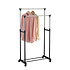Decopatent Decopatent® Verrijdbaar Dubbel Kledingrek op wieltjes - 2 Laags - Hoogte verstelbaar 100 >- 170 Cm - Metaal garderoberek op wielen