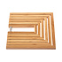 Decopatent Decopatent® Pannenhouder - Uitschuifbare Pannen Onderzetter - Panonderzetter Rechthoekig - Bamboe - Metaal - Pannen Onderzetters