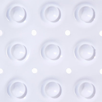 Decopatent Decopatent® Badmat - Douchemat met Antislip voor Douche - Vierkante antislipmat- Douchemat met zuignappen - 54 x 54 Cm. - Wit