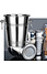 Decopatent Decopatent® RVS ijsemmer - Champagne ijs emmer met handvat - Champagnekoeler - Drankemmer - Wijnkoeler - 18.5x18.5x23 Cm - Zilver