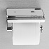 Decopatent Decopatent® Toiletrolhouder Rvs - Toiletrolhouder met telefoonhouder / plankje - Toilet / WC papier rolhouder - Wandmodel - Zilver