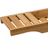 Decopatent Decopatent® Badrekje voor over bad - 70 cm lang - Bamboe hout - Badrek - Badplank - Badbrug - Basic bad tafeltje voor in bad