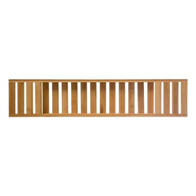 Decopatent Decopatent® Badrekje voor over bad - 70 cm lang - Bamboe hout - Badrek - Badplank - Badbrug - Basic bad tafeltje voor in bad