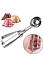 Decopatent Decopatent® Rvs IJsboltang - Ø5 Cm - Ijsschep voor Ijsbollen - Portioneerlepel - Oliebollenlepel - Oliebollen tang - ijsschepper