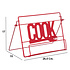 Decopatent Decopatent® Kookboekstandaard - COOK - Boekenhouder standaard - Metaal - Kookboek standaard  - Ipad / Tablet standaard - Rood