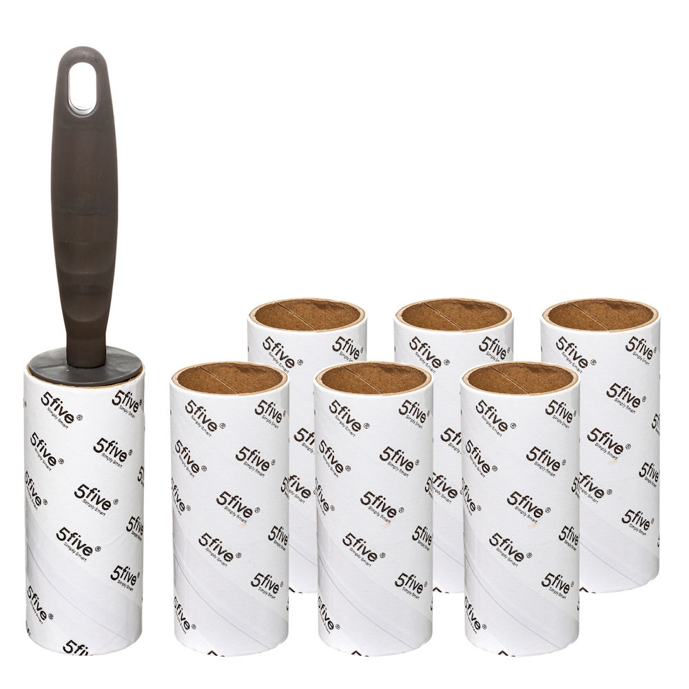 Decopatent® - Kledingroller kleefroller - Kledingborstel + 6 Reserve rollen - Pluizenroller Plakroller - Pluisverwijderaar kleding - Decopatent® - Kledingroller kleefroller - Kledingborstel + 6 Reserve rollen - Pluizenroller Plakroller - Pluisverwijderaar kleding -
