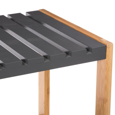 Decopatent Decopatent® - Schoenenrek 3 etages - Houten opbergrek voor 9 paar schoenen - Bamboe / Mdf - Ruimtebesparend 3 laags schoenenplank