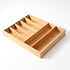 Decopatent Decopatent® Bestekbak voor keukenla met 7 Vakken - Bestek organizer - Bestekla - Hoogwaardig Bamboe Hout - Bestekcassette 43x33x5.8 Cm.