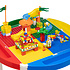 Decopatent Decopatent® - Kindertafel met 2 Stoeltjes - Speeltafel met bouwplaat en vlakke kant - Geschikt voor Lego® & Duplo® Bouwstenen