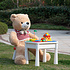 Decopatent Decopatent® - Kindertafel met 1 Stoeltje - Speeltafel met bouwplaat en vlakke kant - Tekentafel - Geschikt voor Duplo® Bouwstenen