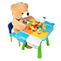 Decopatent Decopatent® - Kindertafel met 1 Stoeltje - Speeltafel met bouwplaat en Tafel kant - 4 Bakjes - Geschikt voor Duplo® Bouwstenen