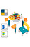 Decopatent Decopatent® - Kindertafel met 1 Stoeltje - Speeltafel met bouwplaat en vlakke kant - Geschikt voor Lego® & Duplo® Bouwstenen