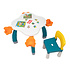 Decopatent Decopatent® - Kindertafel met 1 Stoeltje - Speeltafel met bouwplaat en vlakke kant - Geschikt voor Lego® & Duplo® Bouwstenen