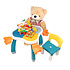 Decopatent Decopatent® - Kindertafel met 2 Stoeltjes - Speeltafel met bouwplaat en vlakke kant - Geschikt voor Lego® & Duplo® Bouwstenen