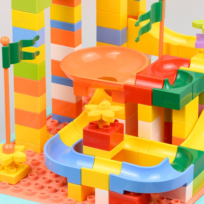 Decopatent Decopatent® - Kindertafel Bouwtafel - Speeltafel met bouwplaat (Voor Duplo® blokken) en vlakke kant - 4 Vakken - Met 78 Bouwstenen