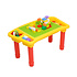 Decopatent Decopatent® - Kindertafel Bouwtafel - Speeltafel met bouwplaat (Voor Duplo® blokken) en vlakke kant - 3 Vakken - Met 90 Bouwstenen