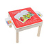 Decopatent Decopatent - 4in1 Kindertafel met Lego® & Duplo® bouwplaat - Watertafel met Hengels en Vissen - Zandtafel met Zand - Bouwtafel