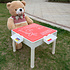 Decopatent Decopatent® - 4in1 Kindertafel met Lego® & Duplo® bouwplaat - Watertafel met Hengels en Vissen - Zandtafel met Zand - Bouwtafel