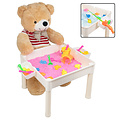 Decopatent Decopatent® - 3in1 Kindertafel met Blad - Watertafel met Hengels en Vissen - Zandtafel met Zand + Speelgoed accessoires