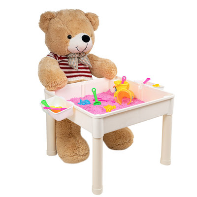 Decopatent Decopatent® - 2in1 Kindertafel - Watertafel met Hengel en Vissen - Zandtafel met Zand - Met veel Speelgoed accessoires