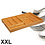 Decopatent Decopatent® XXL Bamboe Bestekbak 6 Vaks + Messenblok voor 11 Messen - Besteklade Bestek Organizer - Bestekcassette - 58x38x5 Cm