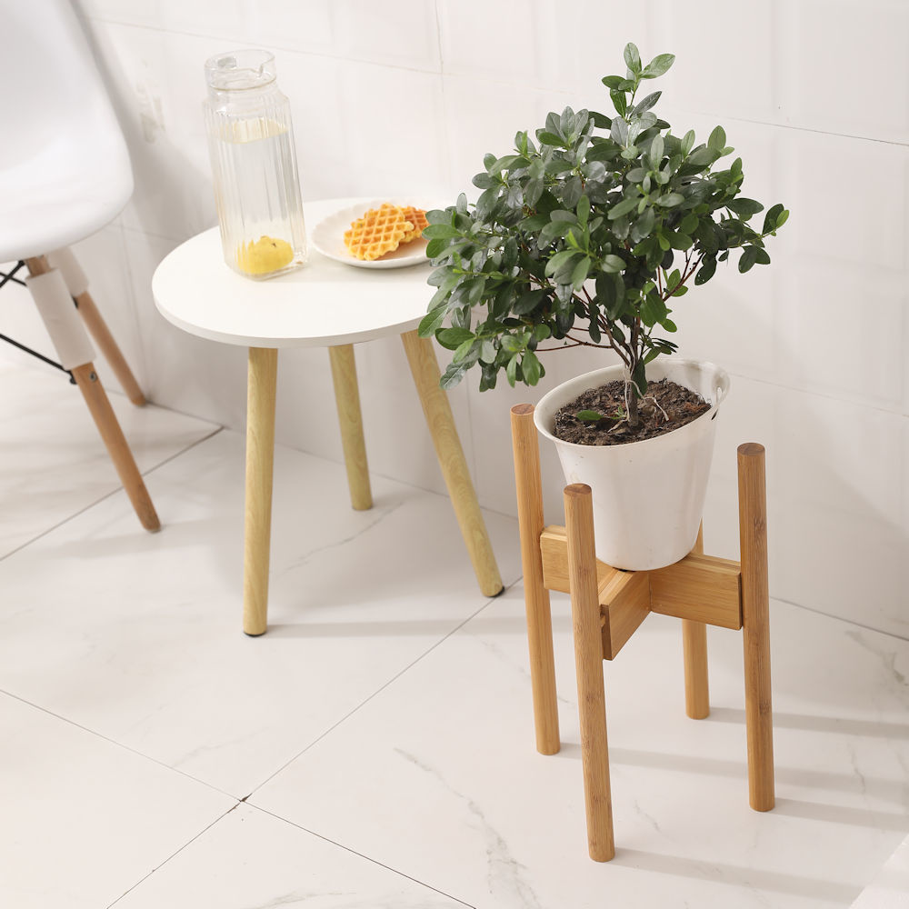 Retro Bamboe Krukje Tafeltje | Tafel