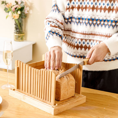 Decopatent Decopatent® - Broodsnijder bamboe - hulpmiddel voor brood snijden - broodplank - kruimelvanger