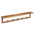 Decopatent Decopatent® Wandkapstok - Hout - 5 ophang haken & Legplank - Wandrek Kapstok voor Muur of Wand - Garderoberek Hangende kapstok
