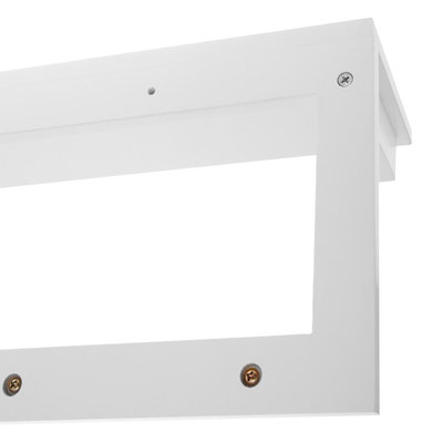 Decopatent Decopatent® Wandkapstok - Hout - 6 ophang haken & Legplank - Wandrek Kapstok voor Muur of Wand - Garderoberek Hangende kapstok