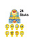 Decopatent 24 STUKS - MIX Smiley Ballon Hoofden - Maak je eigen Smiley Ballon Hoofd - Uitdeelcadeautjes - Traktatie voor Jongens en Meisjes