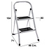 Decopatent Decopatent® Huishoudtrap Keukentrap - Met 2 Treden - Metaal - Huishoudladder Inklapbaar - Trapladder Opvouwbaar - Anti-Slip