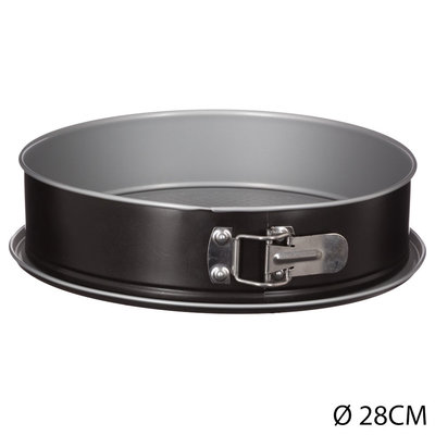 Decopatent Decopatent® Springvorm Bakvorm-  Ø28 Cm ROND - Metaal - Ronde Bakvorm - Cakevorm - Taartvorm