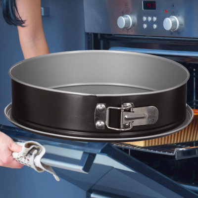 Decopatent Decopatent® Springvorm Bakvorm-  Ø28 Cm ROND - Metaal - Ronde Bakvorm - Cakevorm - Taartvorm