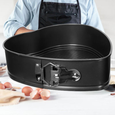 Decopatent Decopatent® Harten Springvorm Bakvorm-  Ø23 Cm - Hart - Metaal - Bakvorm - Cakevorm - Taartvorm