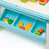 Decopatent Decopatent® - Speeltafel met bouwplaat (geschikt voor Duplo® blokken) en vlakke kant. Kindertafel met 7 Opbergbakken - Bouwtafel