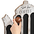 Decopatent Decopatent® - Capsulehouder Dolce Gusto - Koffiepot Design - Capsule houder voor dolce gusto koffie cups - Cuphouder - Wit / Grijs