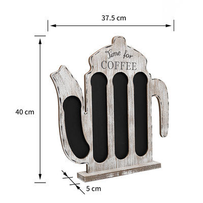 Decopatent Decopatent® - Capsulehouder Dolce Gusto - Koffiepot Design - Capsule houder voor dolce gusto koffie cups - Cuphouder - Wit / Grijs