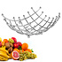 Decopatent Decopatent® Design Fruitschaal Vierkant - Schaal voor fruit - Design Fruitmand - Metaal - Afm: 31 x 31 x 14 Cm - Zilver
