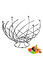 Decopatent Decopatent® Design Fruitschaal Rond - Schaal voor fruit - Ronde Design Fruitmand - Metaal - Afm: 30 x 30 x 21 Cm - Zilver