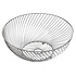 Decopatent Decopatent® Design Fruitschaal Rond - Schaal voor fruit - Ronde Design Fruitmand - Metaal - Afm: 30.5 x 30.5 x 12 Cm - Zilver