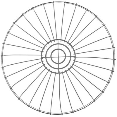 Decopatent Decopatent® Design Fruitschaal Rond - Schaal voor fruit - Ronde Design Fruitmand - Metaal - Afm: 30 x 30 x 10.5 Cm - Zilver