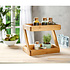 Decopatent Decopatent® 2 Laags Keuken Opbergrek - Staand rek 2 etages - Keukenrek - Bamboe Hout - Etagere rek - Kruidenrek - Keuken Organizer