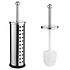 Decopatent Decopatent® Toiletborstel met houder - Rvs Metaal - WC borstel met ronde houder - Staande Toiletborstelhouder - Vrijstaand